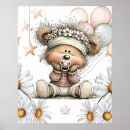 Poster Urso de Pelúcia Caprichoso