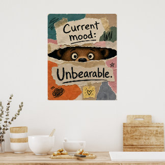 Poster Urso de pelúcia engraçado