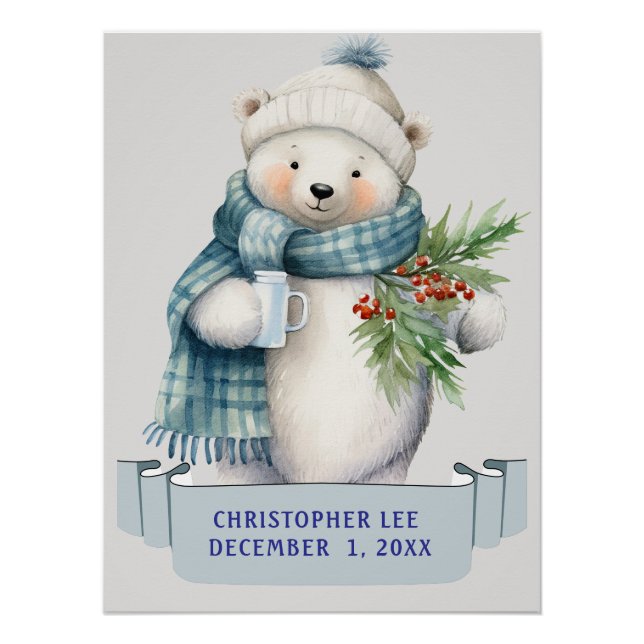 PÓSTER URSO DE POLAR NO NOME DE CRIANÇAS DE GREENERAÇÃO A (Frente)