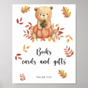 Poster Urso e abóbora - livros cartões e presentes pôster
