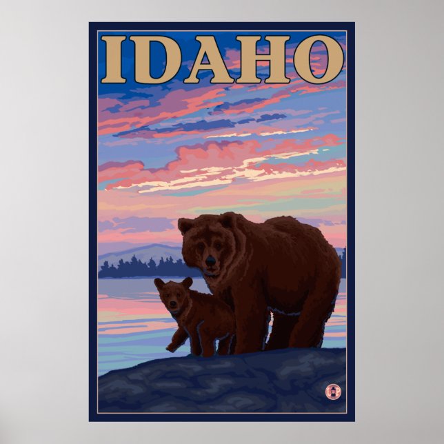 Póster Urso e Cub - Idaho (Frente)
