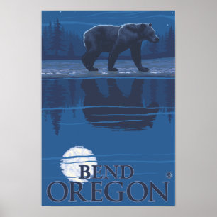 Poster Urso em Lua - Bend, Oregon