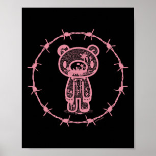 Poster Urso Gloomial O Círculo De Cabos Grelha Ridículo H