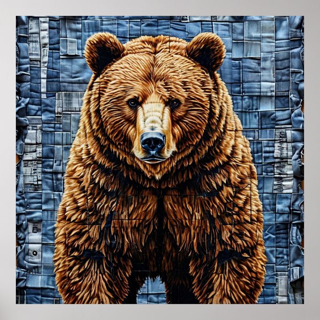 Poster Urso-grizzly (Frente)
