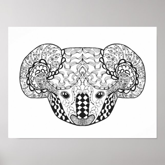 Póster Urso Koala 2 inspirado (Frente)
