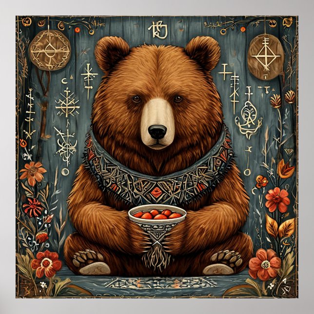 Poster urso majestoso (Frente)