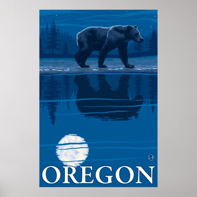 Poster Urso na Lua - Oregon (Frente)