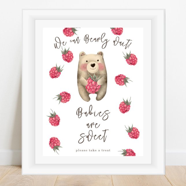 Poster Urso - Os bebês são doces (Criador carregado)