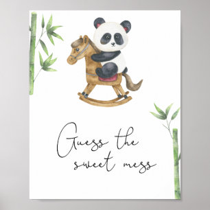 Poster Urso Panda - Adivinha a doce confusão