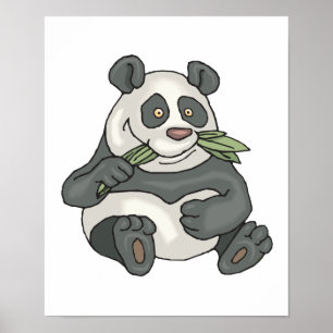 Póster urso panda chubby