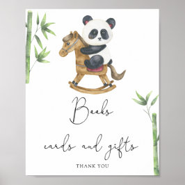 Poster Urso Panda livros cartões e presentes 