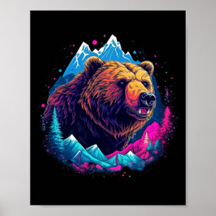 Poster Urso pardo ar livre natureza alasca caça caminhada