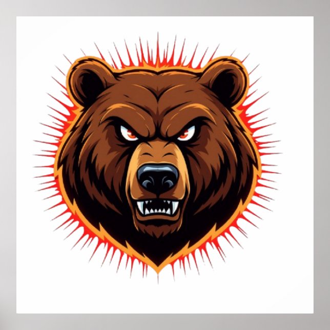 Poster Urso Poderoso – Força Bruta da Natureza (Frente)