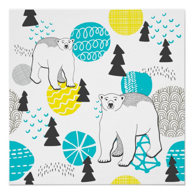 Póster Urso polar (Frente)