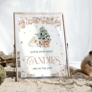 Poster Urso Polar Cinto De Inverno Adivinha Quantas Cançõ