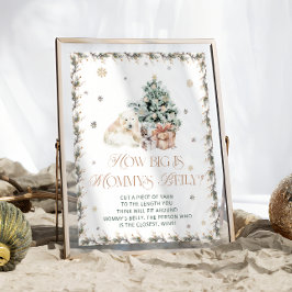 Poster Urso Polar Cinto De Inverno Quão Grande É A Cintur