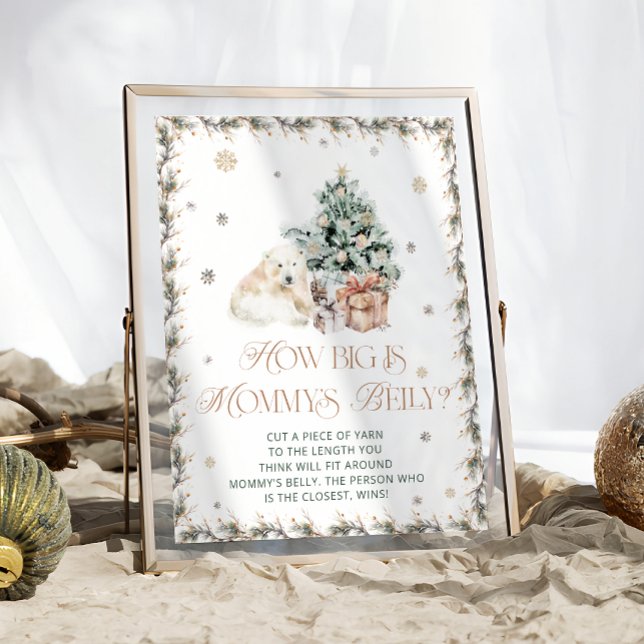 Poster Urso Polar Cinto De Inverno Quão Grande É A Cintur (Criador carregado)