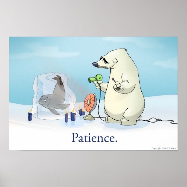 Póster Urso Polar do Paciente (Frente)