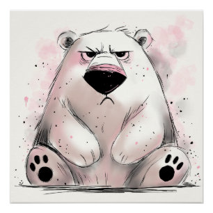 Póster Urso Polar Grumpy
