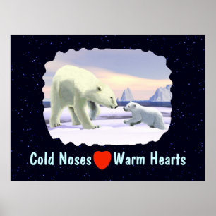 Poster Urso Polar - Melhor Nariz Da Mãe