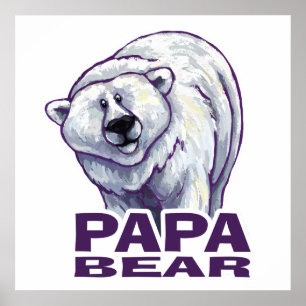 Poster Urso Polar Papa