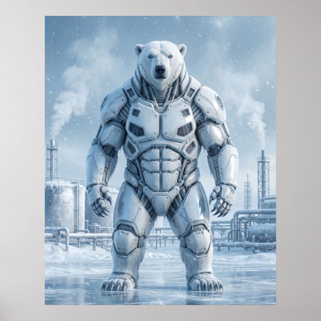 Poster Urso Polar Ventilado (Frente)