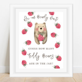 Poster URSO - Quantos ursos de pelúcia estão no vidro