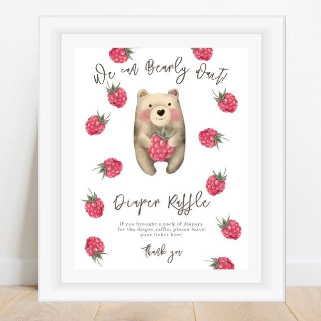 Poster Urso - Sorteio de fraldas (Criador carregado)