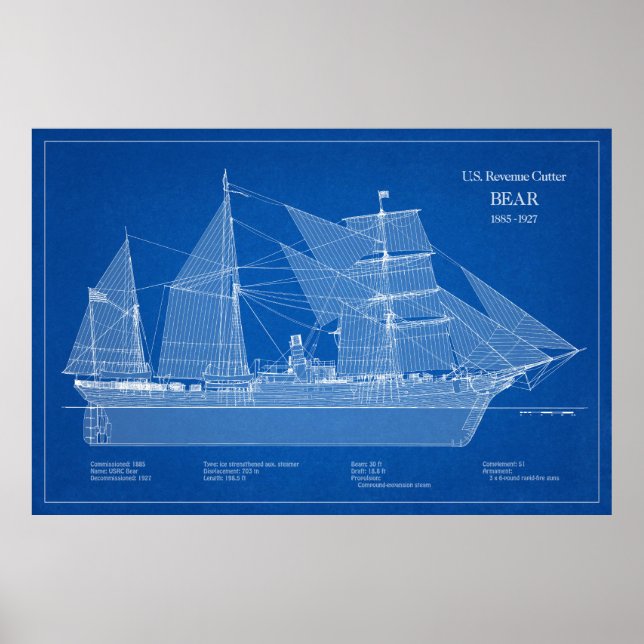 Poster Urso USCGRC USRC - ABD (Frente)