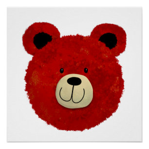Póster Urso Vermelho