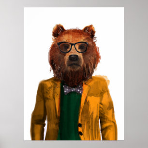 Poster Urso vestido melhor