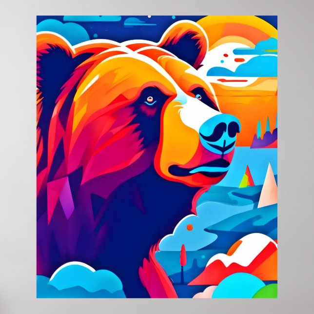 Poster Urso Vibrante, Cena Ligada (Frente)