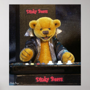Póster Ursos Dinky Keyboarder