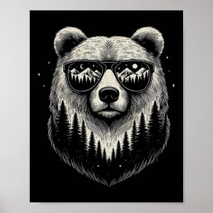 Poster Ursos Pulmam Design De Arte Por Cena Da Natureza P