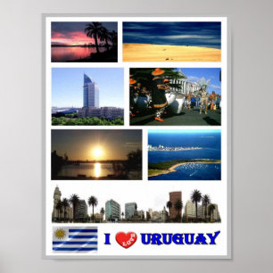 Poster Uruguai - I Love -