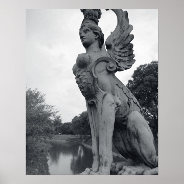 Póster Uruguai, Montevidéu, Barrio Prado, mitologia (Frente)