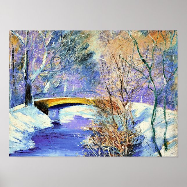 Poster Ury - Tiergarten im Winter, (Frente)