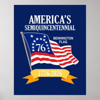 Poster US 250 Semiquincentenal 1776-2026 EUA