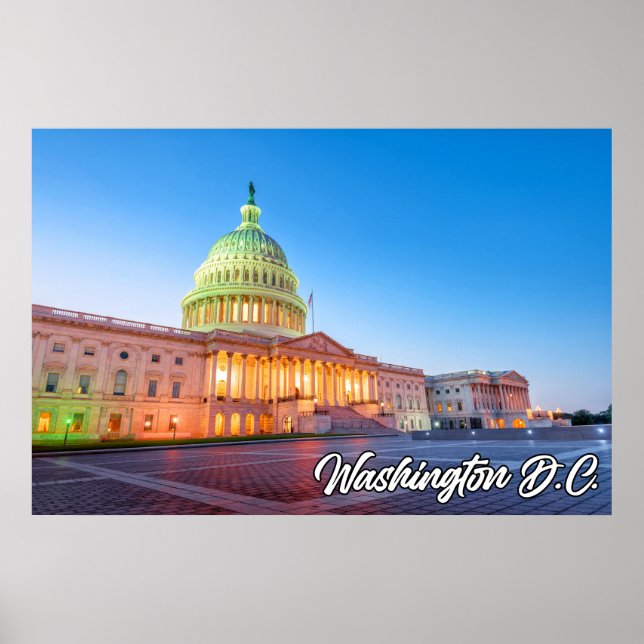 Poster US Capital Building, Washington, D.C. (Frente)