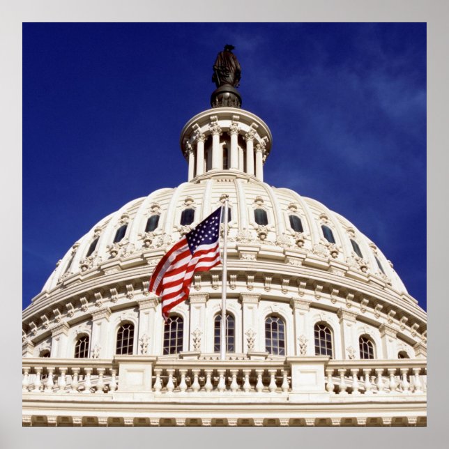 Poster US Capital Building, Washington DC (Frente)