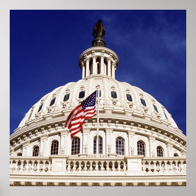 Poster US Capital Building, Washington DC (Frente)