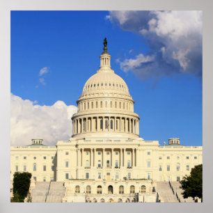 Poster US Capitol Building, Washington DC, EUA