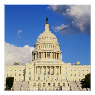 Póster US Capitol Building, Washington DC, EUA