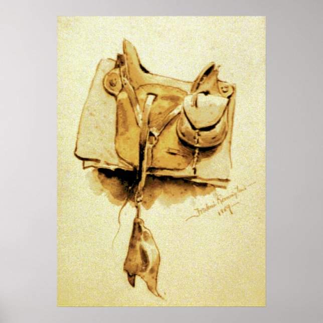 Póster US Cavalry Saddle 1869 (Frente)
