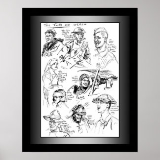 Póster US Doughboys ~ Estrelas & Strips ~ Primeira Guerra