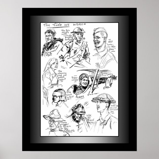 Póster US Doughboys ~ Estrelas & Strips ~ Primeira Guerra (Frente)