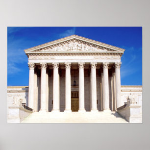 Póster US Supreme Court Building, Washington DC, EUA