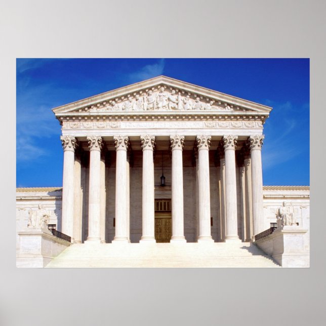 Póster US Supreme Court Building, Washington DC, EUA (Frente)