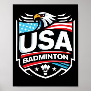 Poster Usa Badminton