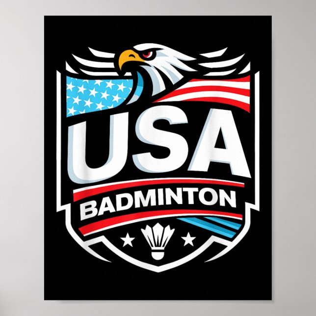 Poster Usa Badminton  (Frente)